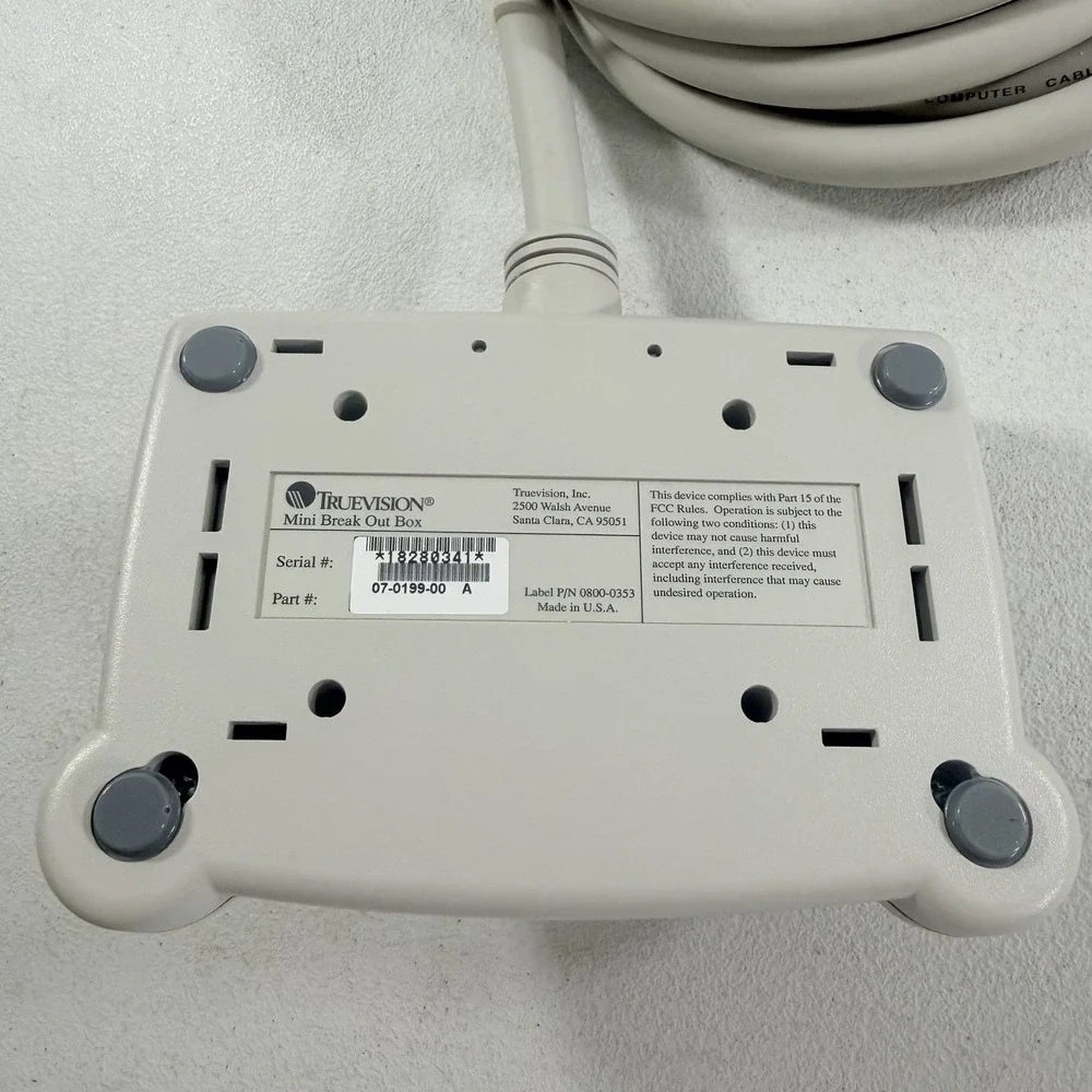 NEW TrueVision Audio & Video Mini Breakout Box 07-0199-00 A D-Sub Connector